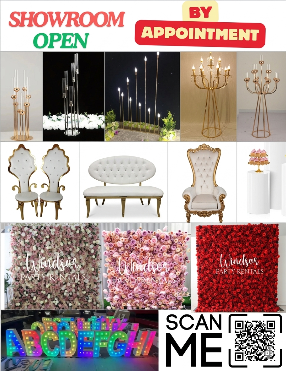 Windsor party decor and event rentals